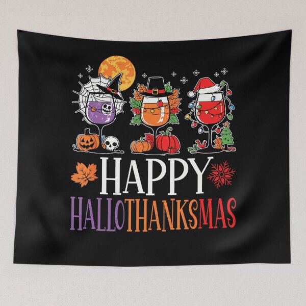 Item preview, Hallothanksmas Happy 2025 Vintage Christmas Tree Merry designed and sold by JamieFmorriSS.