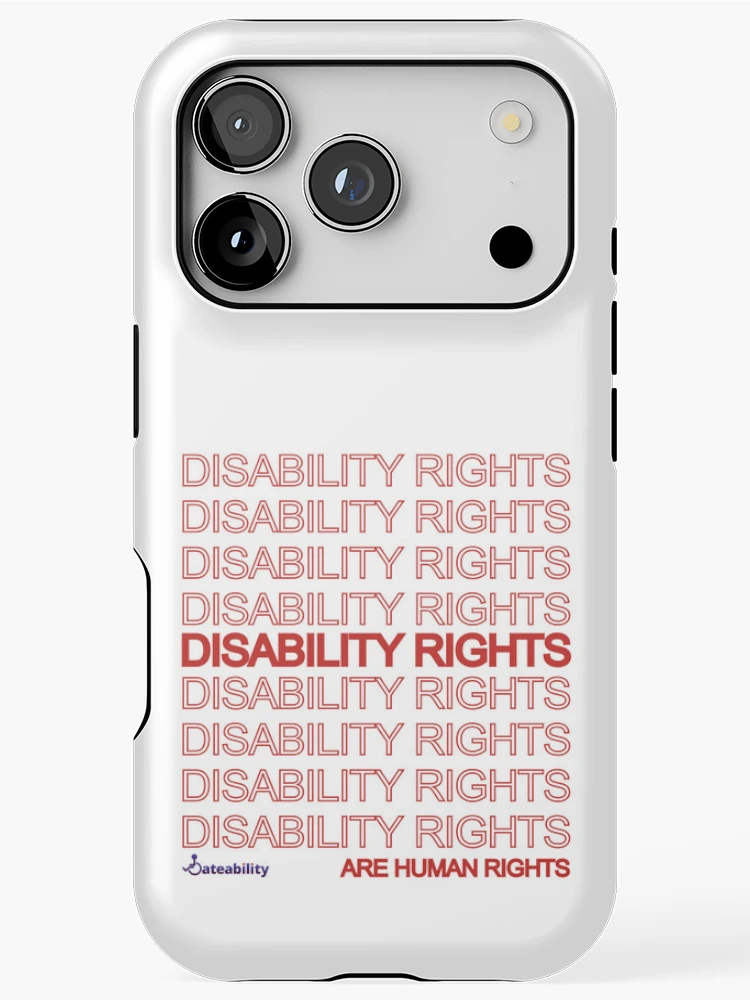 Thumbnail 1 of 4, iPhone Case, Disability Rights! designed and sold by Dateability.