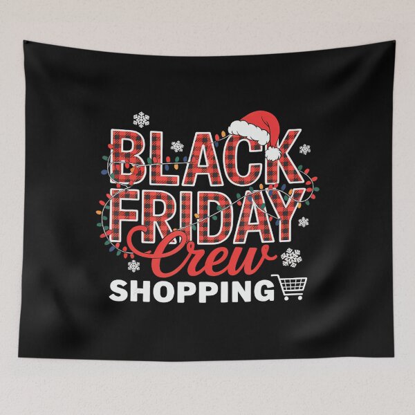 Item preview, Funny 2025 Happy Holiday Friday Shopping Christmas Sale Black designed and sold by Kraigsarina.