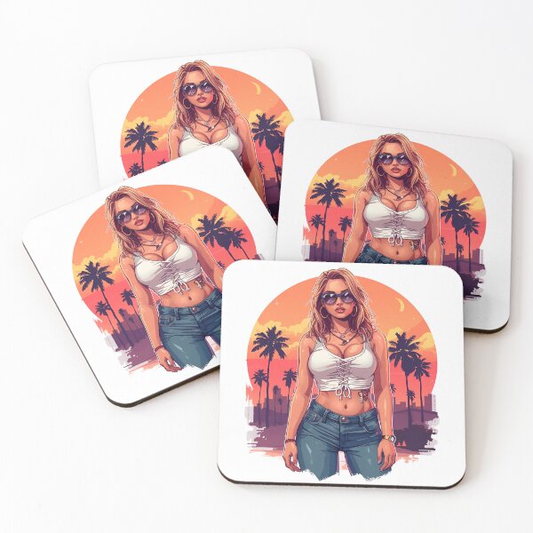 Item preview, Hot Summer Beach Babe designed and sold by ArtCustomDesign.