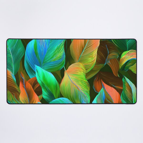 Item preview, Fantasy Leaves In Vibrant Blue, Green And Orange designed and sold by DEC02.