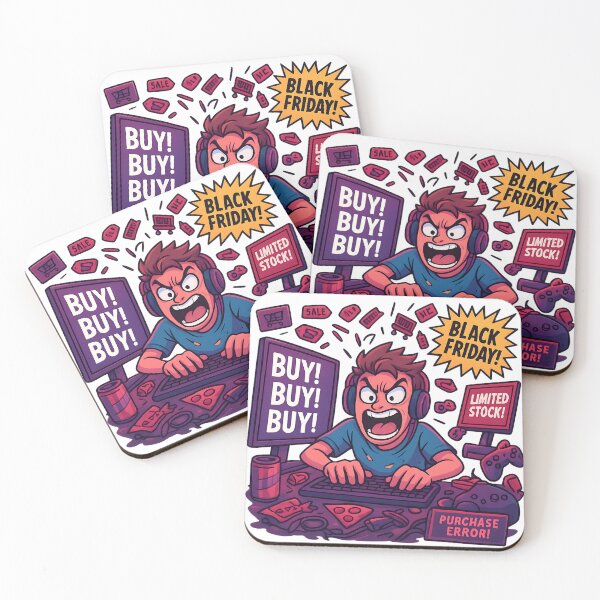 Item preview, Black Friday Gamer Rage – Funny Add to Cart Chaos designed and sold by ShirtHatch.
