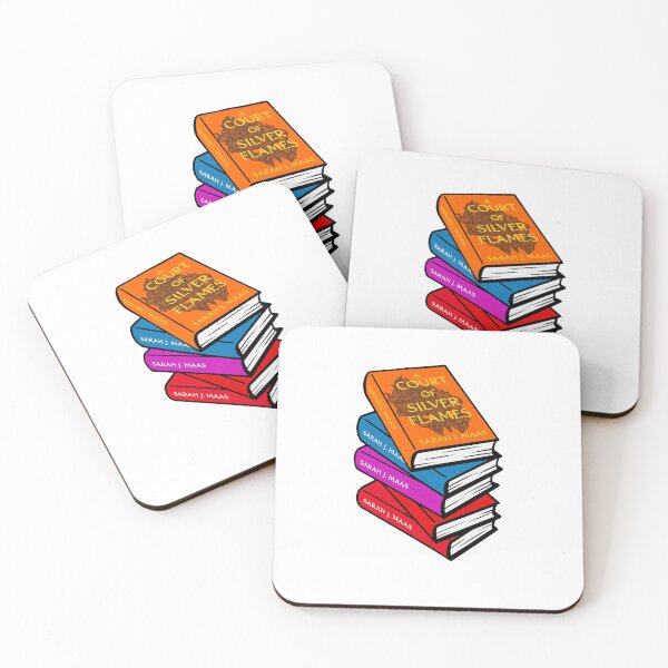 Item preview, A Court of Silver Flames Book Stack | ACOTAR Series Fan Art designed and sold by biblio_phile.