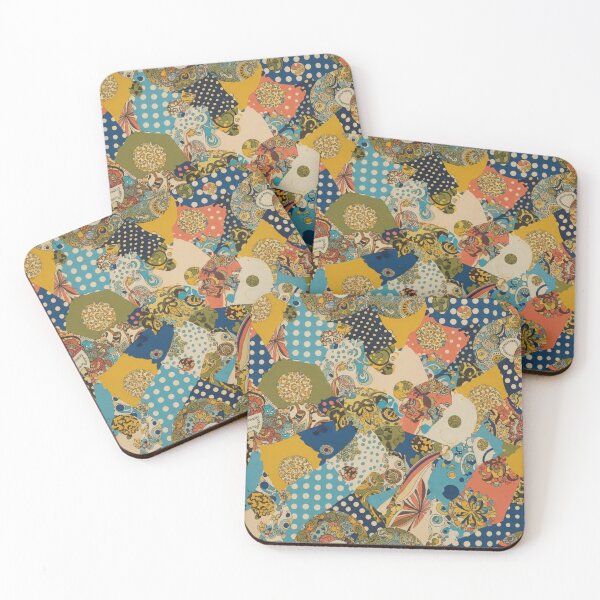 Item preview, Retro Patch Fusion designed and sold by Kaleidoscope Print.