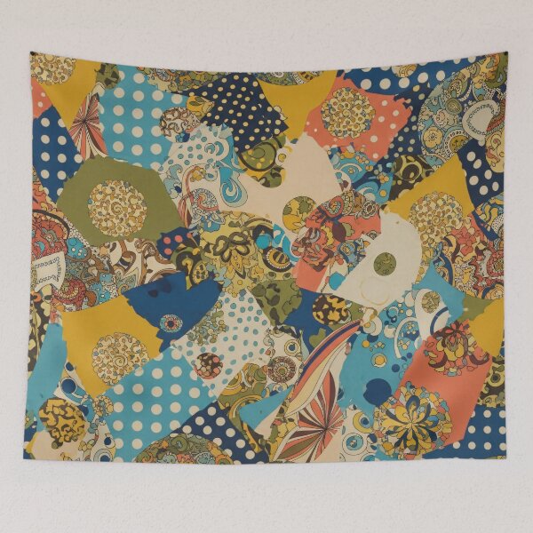 Item preview, Retro Patch Fusion designed and sold by Kaleidoscope Print.