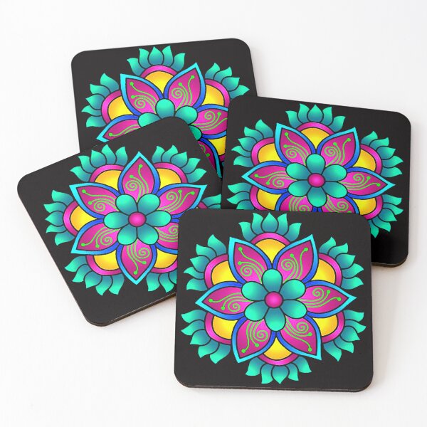 Artikelvorschau, Blumenmandala entworfen und verkauft von ViaARTfactory.