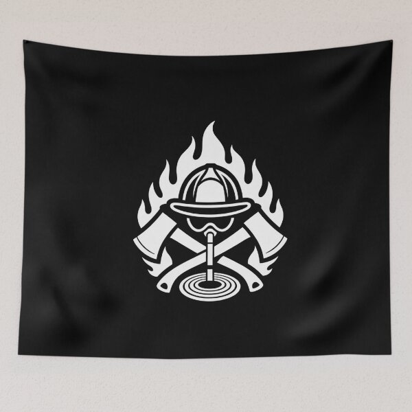 Item preview, Firefighter Hero T-Shirt - Brave Rescue Fire Symbols Design designed and sold by Reichcorp.
