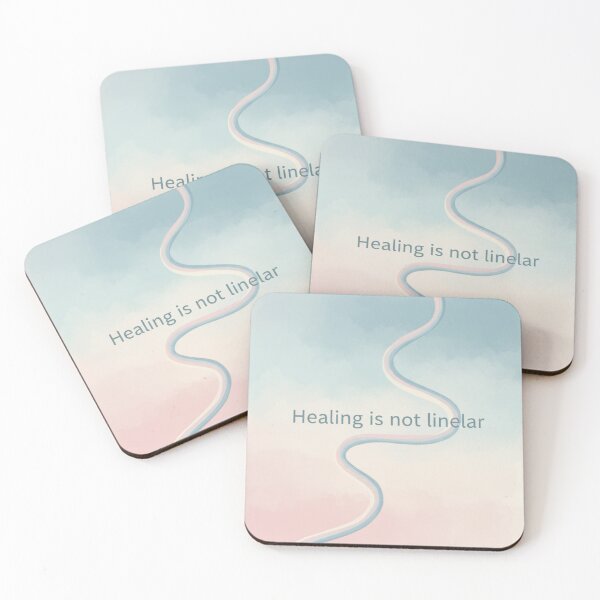 Item preview, Healing Is Not Linear – Mental Health Awareness Quote designed and sold by Happyfreedom.