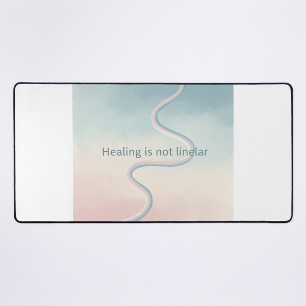 Item preview, Healing Is Not Linear – Mental Health Awareness Quote designed and sold by Happyfreedom.