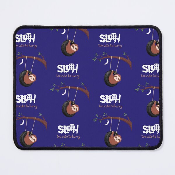 Item preview, "Sloth Too Cute to Hurry Night Swing Moon Cartoon Design" designed and sold by anandsiva2703.