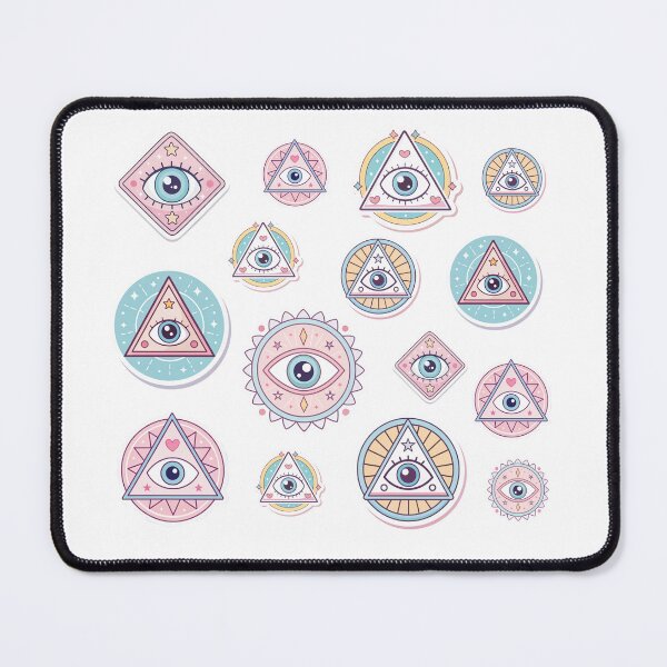 Item preview, Cute Kawaii All-Seeing Eye Stickers Pack - Mystic Pastel Aesthetic Description  designed and sold by asliberry.