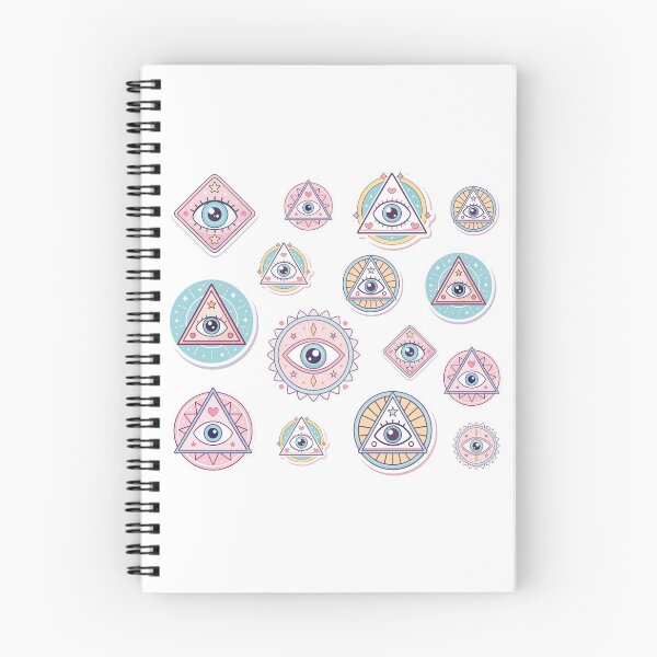 Item preview, Cute Kawaii All-Seeing Eye Stickers Pack - Mystic Pastel Aesthetic Description  designed and sold by asliberry.