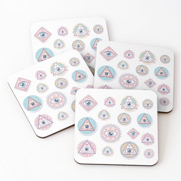 Item preview, Cute Kawaii All-Seeing Eye Stickers Pack - Mystic Pastel Aesthetic Description  designed and sold by asliberry.