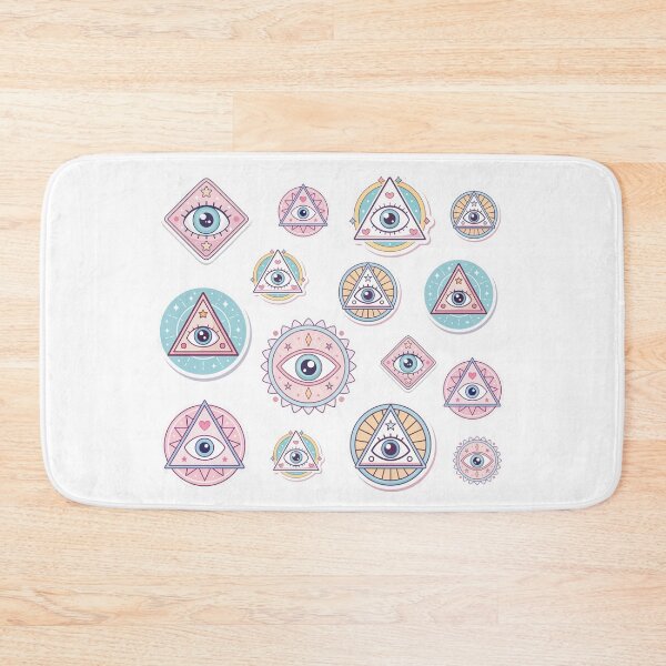 Item preview, Cute Kawaii All-Seeing Eye Stickers Pack - Mystic Pastel Aesthetic Description  designed and sold by asliberry.