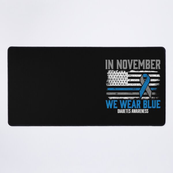 Item preview, Month Vintage November Bow Style Quote Support Blue designed and sold by Williammarger.