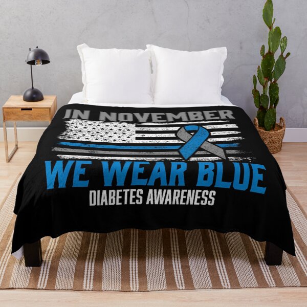 Item preview, Month Vintage November Bow Style Quote Support Blue designed and sold by Williammarger.