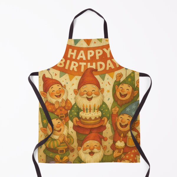 Item preview, Funny dwarves celebrate a birthday party designed and sold by Mauswohn.
