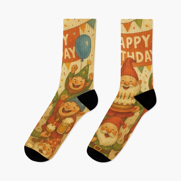 Item preview, Funny dwarves celebrate a birthday party designed and sold by Mauswohn.