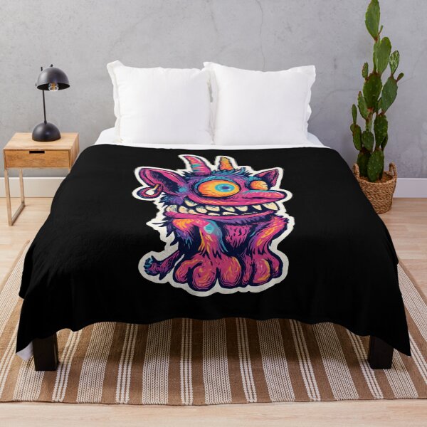 Item preview, Psychedelic Goblin Monster – Trippy Colorful Creature Art | Goblincore Aesthetic designed and sold by Goblinlife.