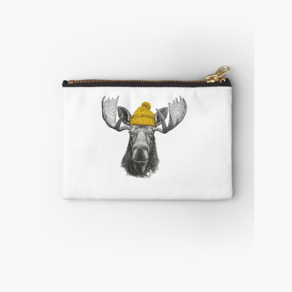 Item preview, Bull Moose Wearing Beanie designed and sold by SaraPorte.
