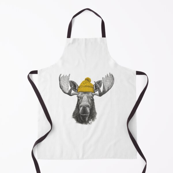 Item preview, Bull Moose Wearing Beanie designed and sold by SaraPorte.
