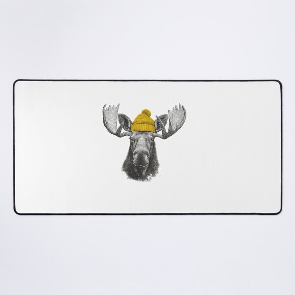 Item preview, Bull Moose Wearing Beanie designed and sold by SaraPorte.