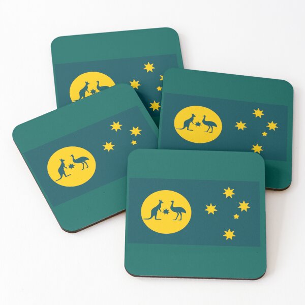Item preview, Australian Sun-Crest Flag with Southern Cross  designed and sold by Kangaroo Sun.
