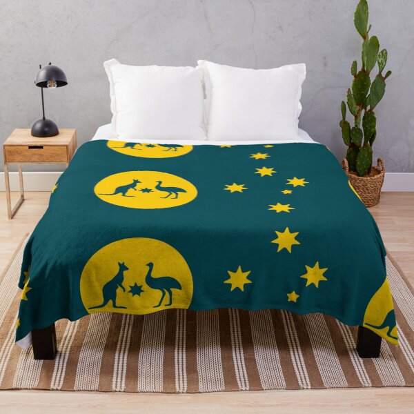 Item preview, Australian Sun-Crest Flag with Southern Cross designed and sold by Kangaroo Sun.