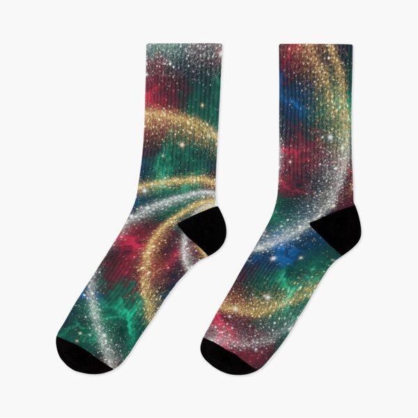 Item preview, Cosmic Holiday Swirl: Glittering Galactic Spiral Nebula" designed and sold by MonaRose_Art.