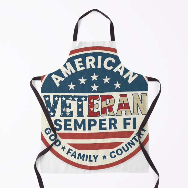 Item preview, American Veteran Emblem with Semper Fi designed and sold by CoffeeNJesus.