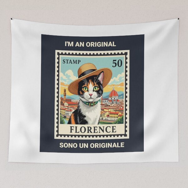 Item preview, I'm An Original—Cute Calico Cat in Florence T-Shirt designed and sold by craftybegonia.