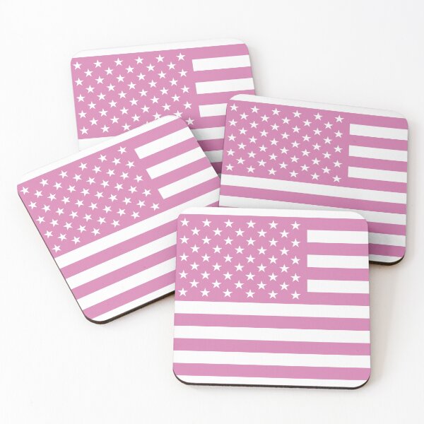Item preview, Pink - Stars and Strips - American Flag designed and sold by bunbun369.