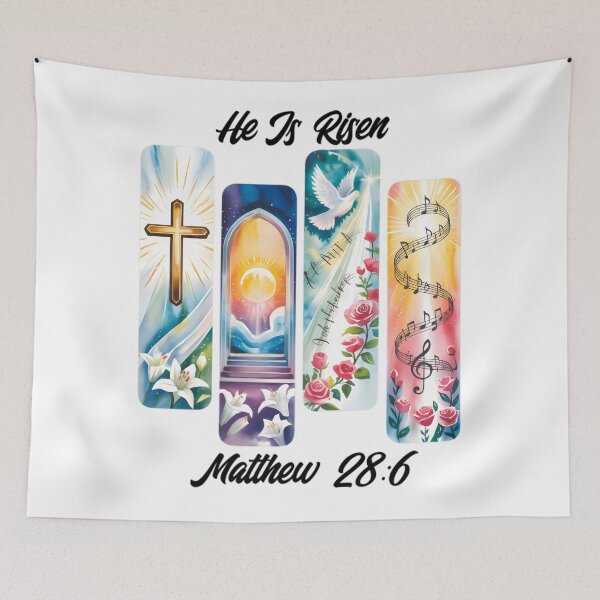 Item preview, after resurrection It celebrate of especially his during is used from commemorating being crucified. in Christianity Easter, Jesus commonly Christ, dead resurrection the the to designed and sold by JUSchallerArt.