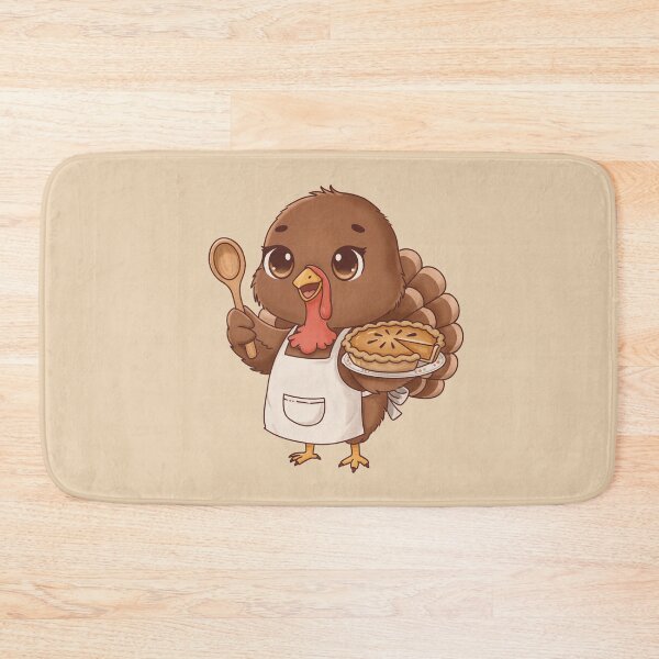 Item preview, Thanksgiving Turkey Pumpkin Pie Chef designed and sold by AuraBerryArt.