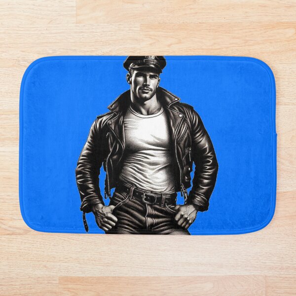 Item preview, Gay 1940s Vintage Biker Rebel Leather Tom of Finland Tribute Leather Pride Graphic Design designed and sold by ItsAKinkThing.