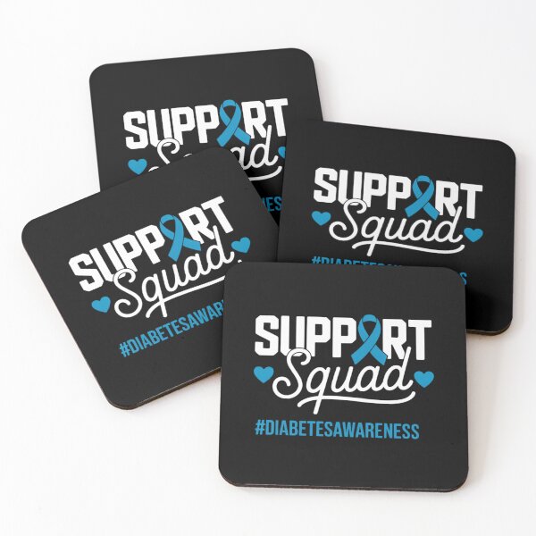 Item preview, Support Squad Type 1 Diabetes Awareness T1D Blue Ribbon designed and sold by ValerieRodrigue.