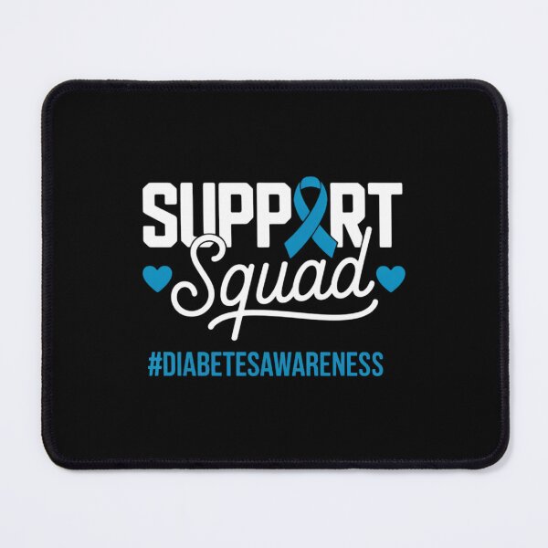 Item preview, Support Squad Type 1 Diabetes Awareness T1D Blue Ribbon designed and sold by ValerieRodrigue.