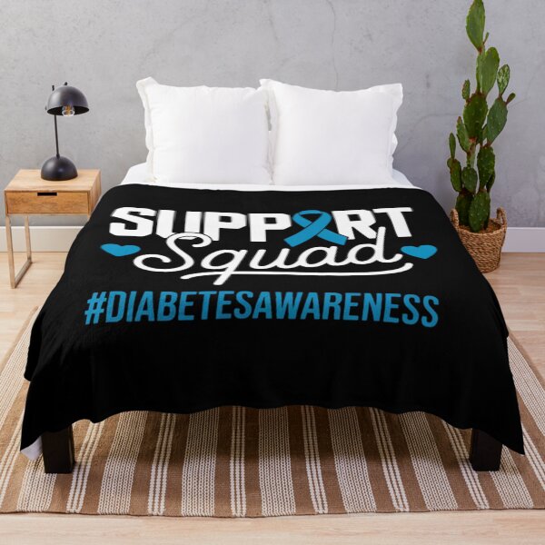 Item preview, Support Squad Type 1 Diabetes Awareness T1D Blue Ribbon designed and sold by ValerieRodrigue.