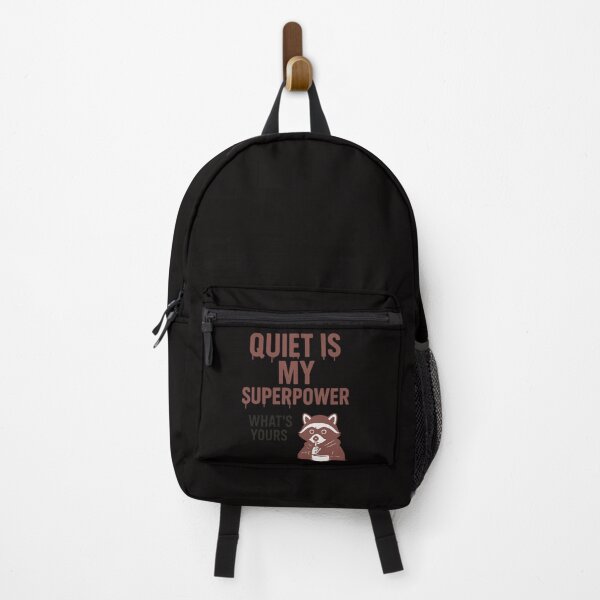 Item preview, Quiet Is My Superpower – Minimalist Typography Quote with Raccoon Accent designed and sold by Tadeusz1.
