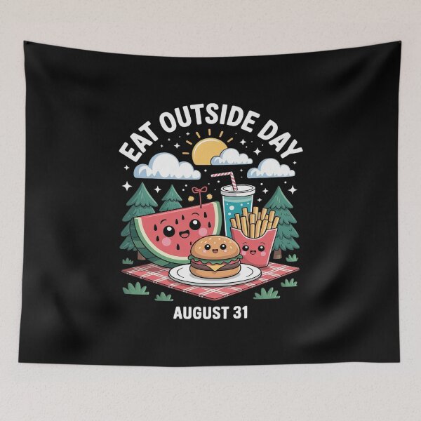 Item preview, Eat Outside Day August 31 Picnic Outdoor Fun Summer Food designed and sold by JulienAureo.