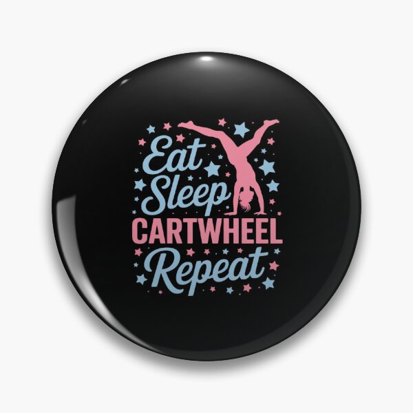 Item preview, Eat Sleep Cartwheel Repeat Gymnastics For Girls Acrobats designed and sold by JulienAureo.