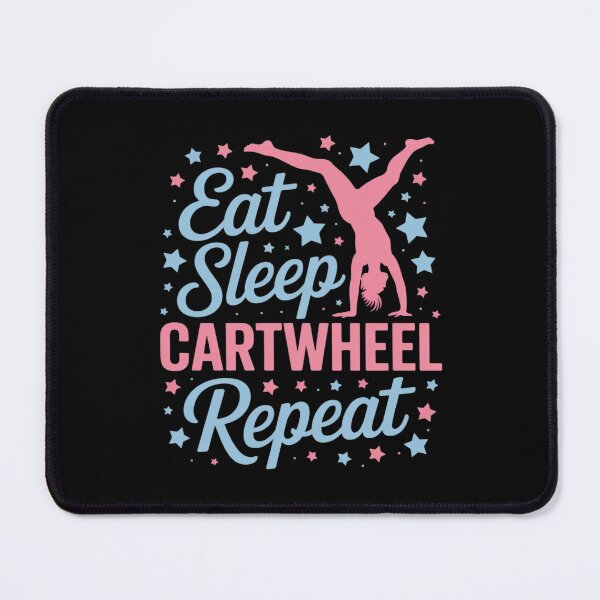 Item preview, Eat Sleep Cartwheel Repeat Gymnastics For Girls Acrobats designed and sold by JulienAureo.