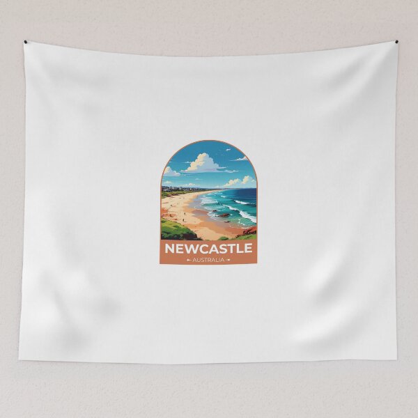 Artikelvorschau, Newcastle Australien Aufkleber entworfen und verkauft von TulipaGraphics.