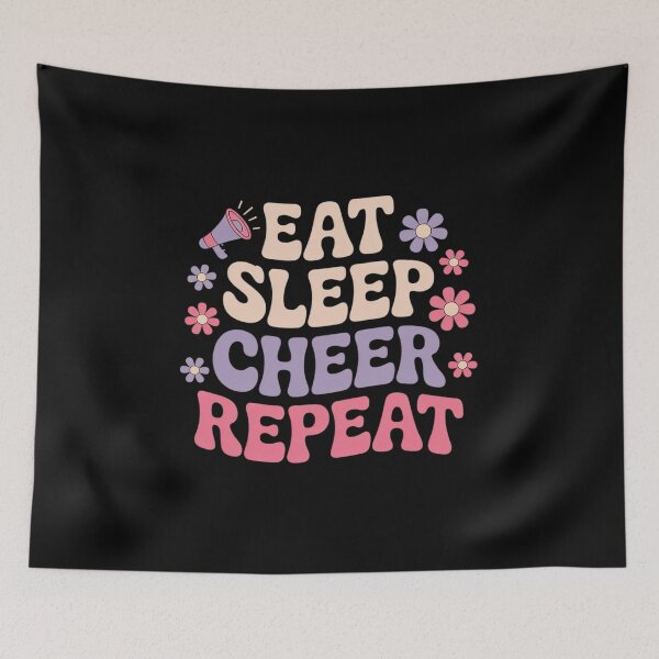 Item preview, Eat Sleep Cheer Repeat Cheerleader Cheerleading designed and sold by JulienAureo.