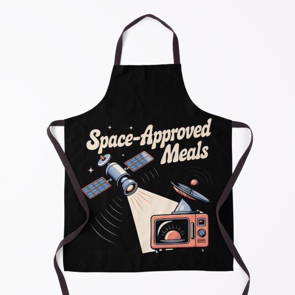 Item preview, Futuristic Kitchen Scene with Earthy Microwave and Orbiting Satellite designed and sold by SplashTastic.