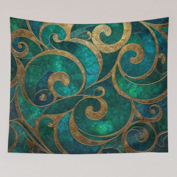 Item preview, New Zealand Māori Paua Pattern Koru Design 593 designed and sold by GrinGalore.