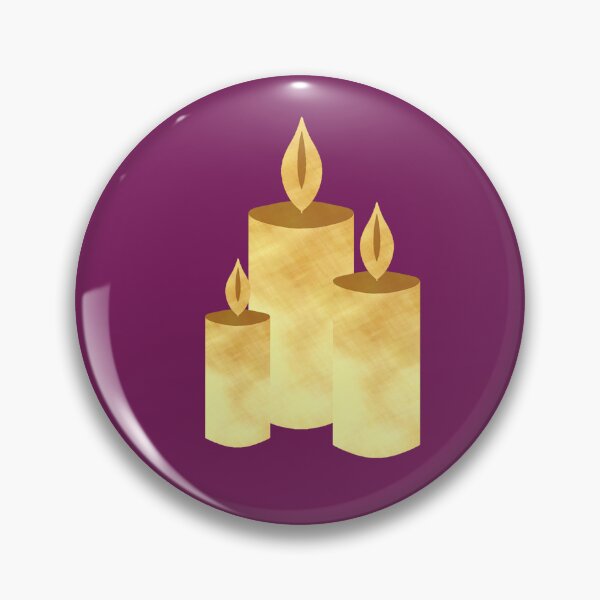 Item preview, Golden Candles on purple - Calm, Sensory-Friendly designed and sold by CreaTwinkles.