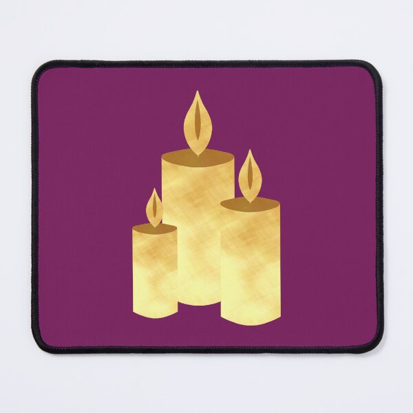 Item preview, Golden Candles on purple - Calm, Sensory-Friendly designed and sold by CreaTwinkles.