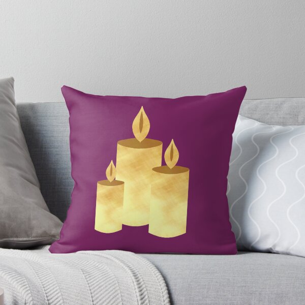 Item preview, Golden Candles on purple - Calm, Sensory-Friendly designed and sold by CreaTwinkles.