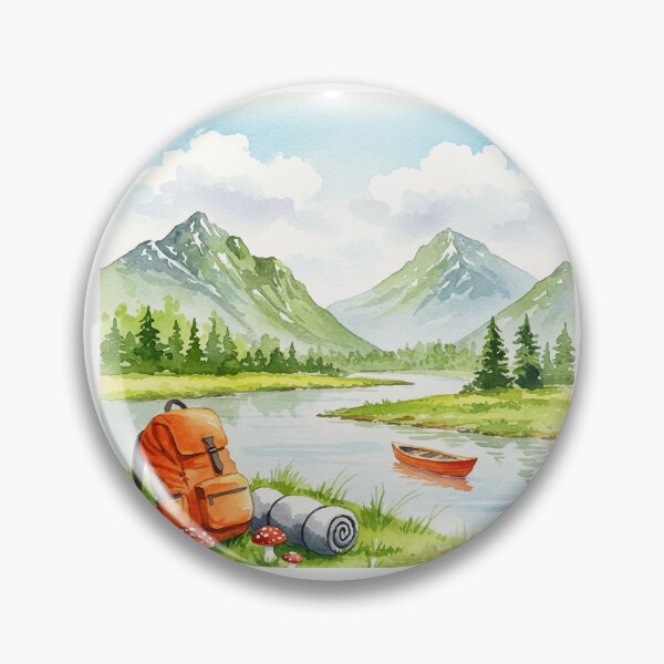 Artikelvorschau, Camping in der Nähe eines Flusses entworfen und verkauft von Design4uStudio.